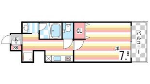 CITYSPIRE神戸元町Iの物件間取画像